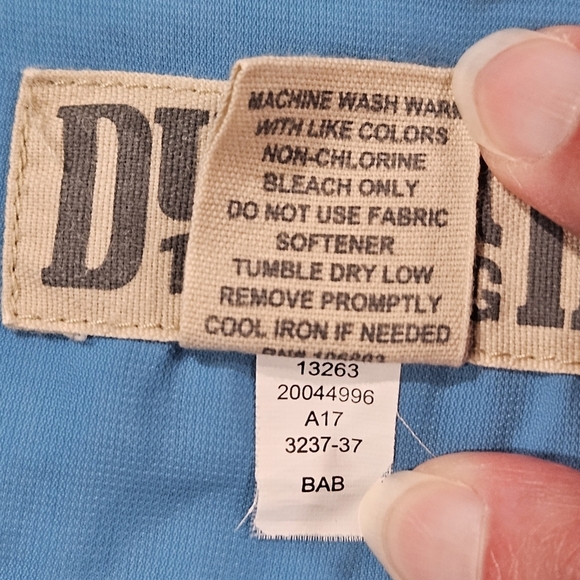 Duluth Trading Mens Shirt 2XL Bright Blue 100% Nylon Short‎ Sleeve - Picture 6 of 8